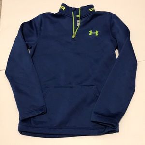 Under Armour Youth Medium Royal Blue 1/4 zip